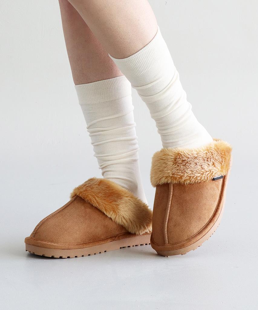 Mogaus [2-Pack] Basic Fur Slippers