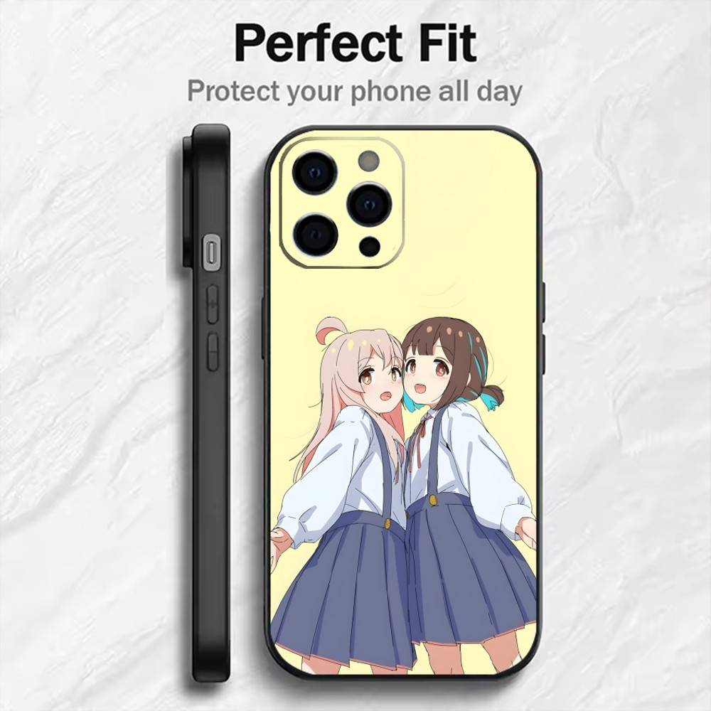 TS Style Onii-chan Wa Oshimai Anime Phone Case For iPhone17,16,15,14,13,12 Plus,Max Soft Silicone Black Cover