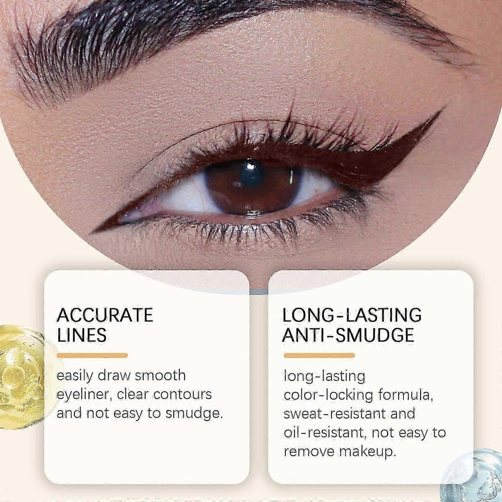 Long-Lasting Plum Eyeliner - Smudge-Proof, Water-Resistant, Easy To Apply