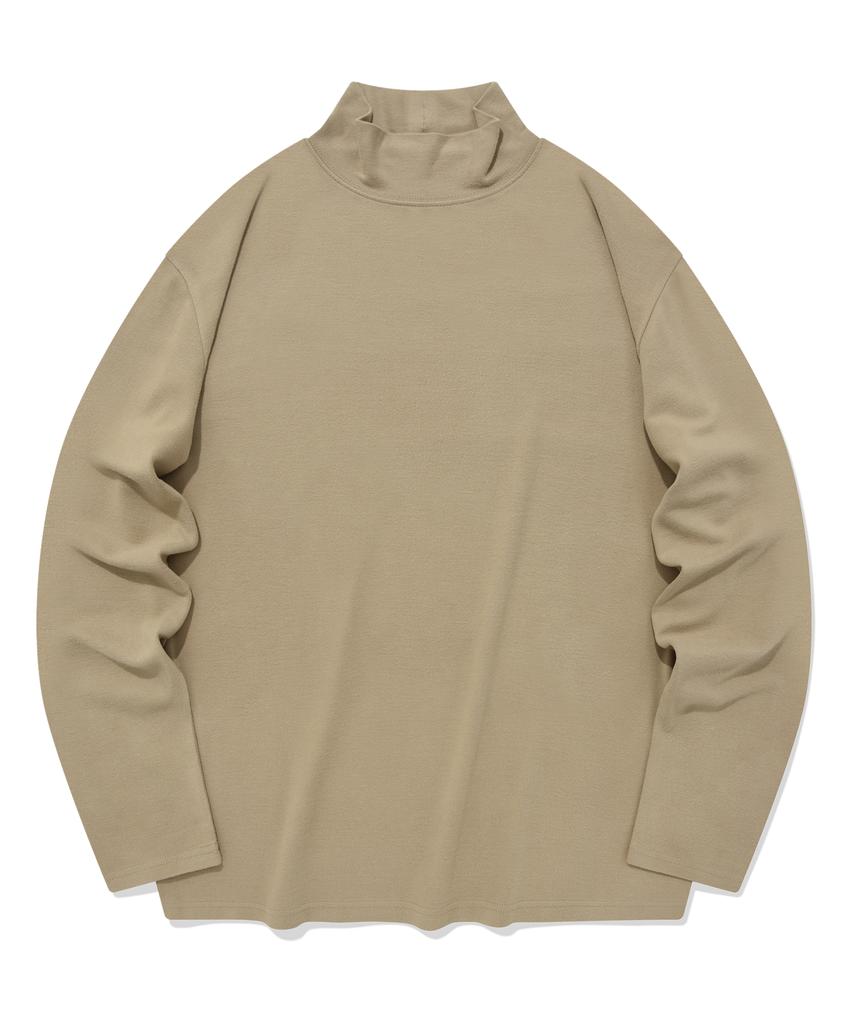 COVERNAT Essential Turtleneck Long Sleeve Beige