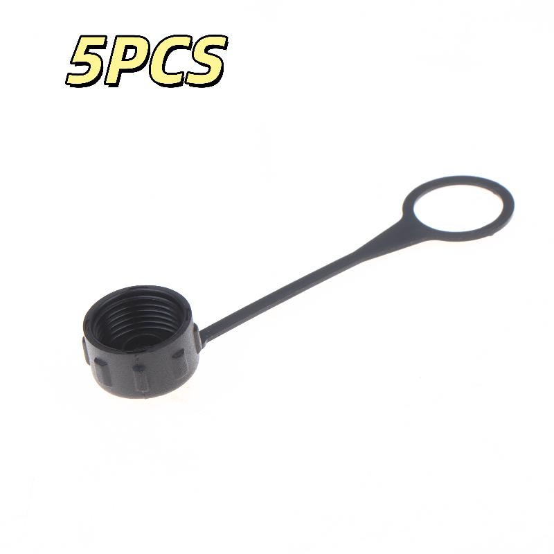 5/10Pcs Internal Thread/External Thread Connector Cover With Rope M12 Dust Cover For Aviation Plug Special Male And Female Cap
