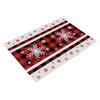 Christmas Dining Mat, Restaurant Atmosphere Decoration, Table Mat, Linen Printed Insulation Mat, Western Style Mat