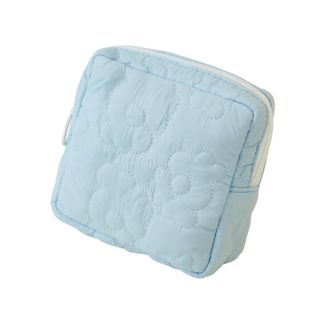 Cute Sanitary Napkin Pouch - Zipper Case for Pads and Small Valuables - Compact Feminine Product for Purse