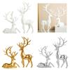 Elegante Harz-Rentier-Skulpturen Hirschfigur Perfekt zum Hinzufügen von künstlerischem Flair zu Räumen Elegante Wohnzimmer-Dekorationen