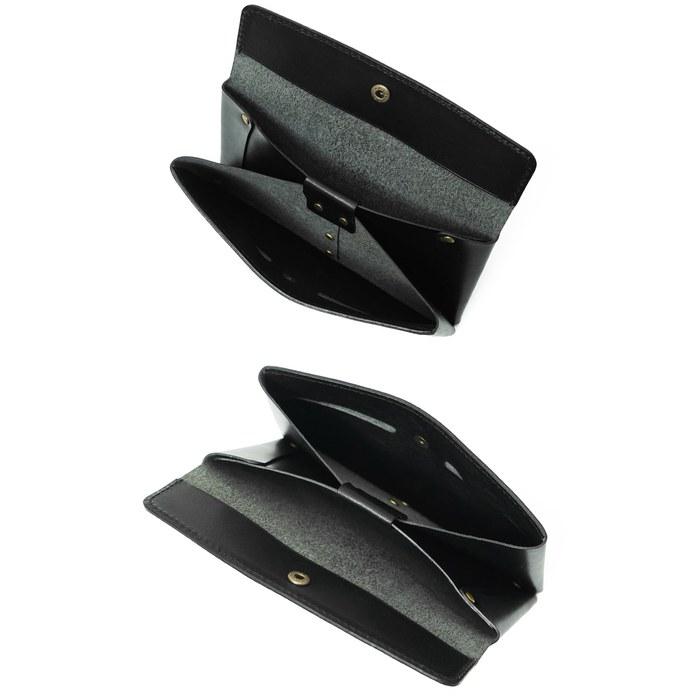 [Sumi] Tochigi Leather Wallet Men's/Women's Flap Long Wallet Black Plwol0007_bk