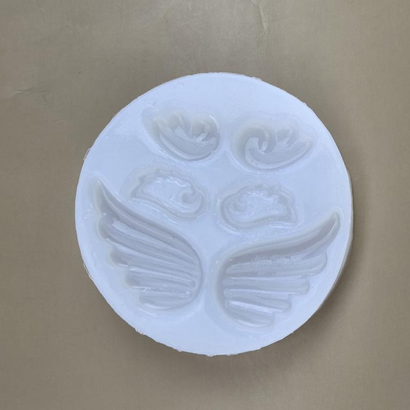 1Pc Silicone 3D Wing Mold Form Arts Craft Carving Pottery Ceramic Handmade Clay Tools For Diy Cake Chocolate Dessert Mould