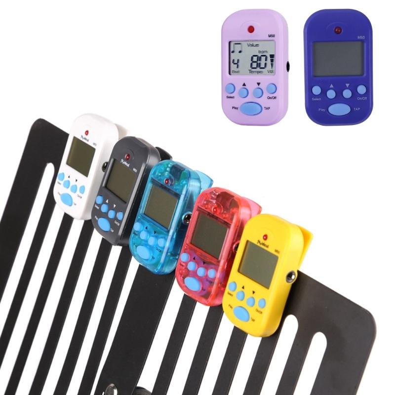 Miniature Metronome LED Screen Countdown Function Digital Electronic Metronome for Beginners and Professionals