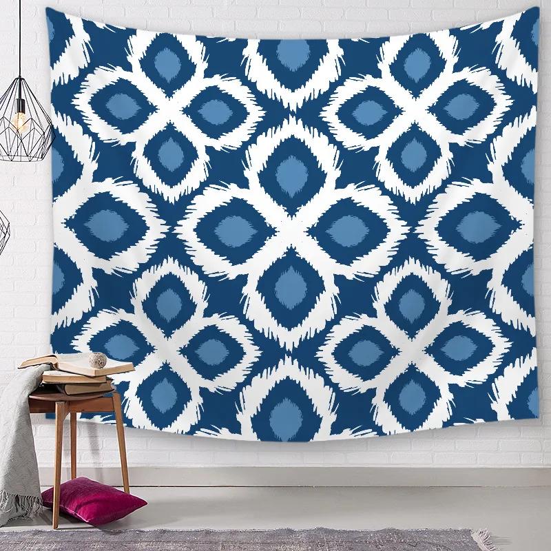 Geometric Shawl Blanket Indian Wall Tapestry Mandala   Boho Yoga Mat Beach Towel
