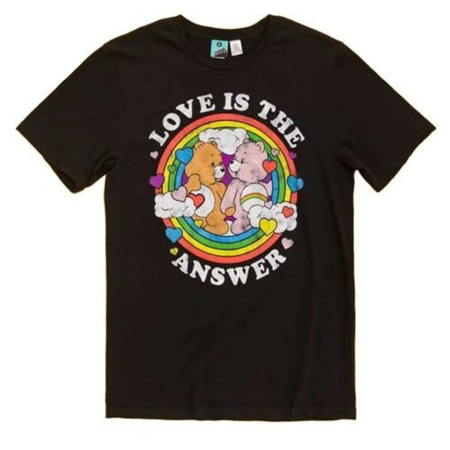 Care Bears Unisex Adult Love Is The Answer Pride T-Shirt S чёрный