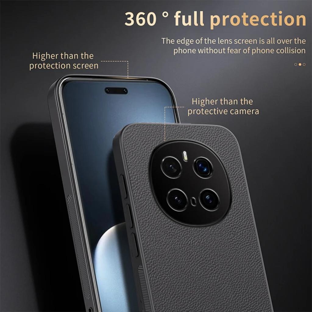 Case for Huawei Honor Magic7 Pro Leather Car Magnetic Holder Wireless Charging Hard Phone Cover HonorMagic7Pro PTP-AN10 PTP-AN00