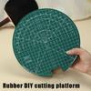 Bordtennis Gummi Roterende Skæremåtte Sæt DIY Skæreværktøj Med Skærekniv Ping Pong Ketsjer Klæbe Tilbehør Holdbart