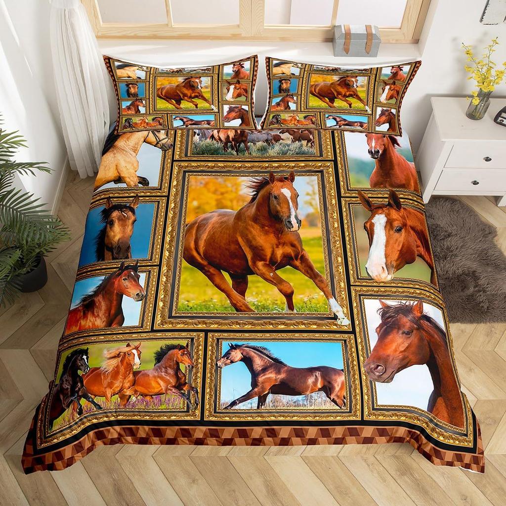 Dog Puppy Down Comforter Set Bedding Set 3-piece Cover Set