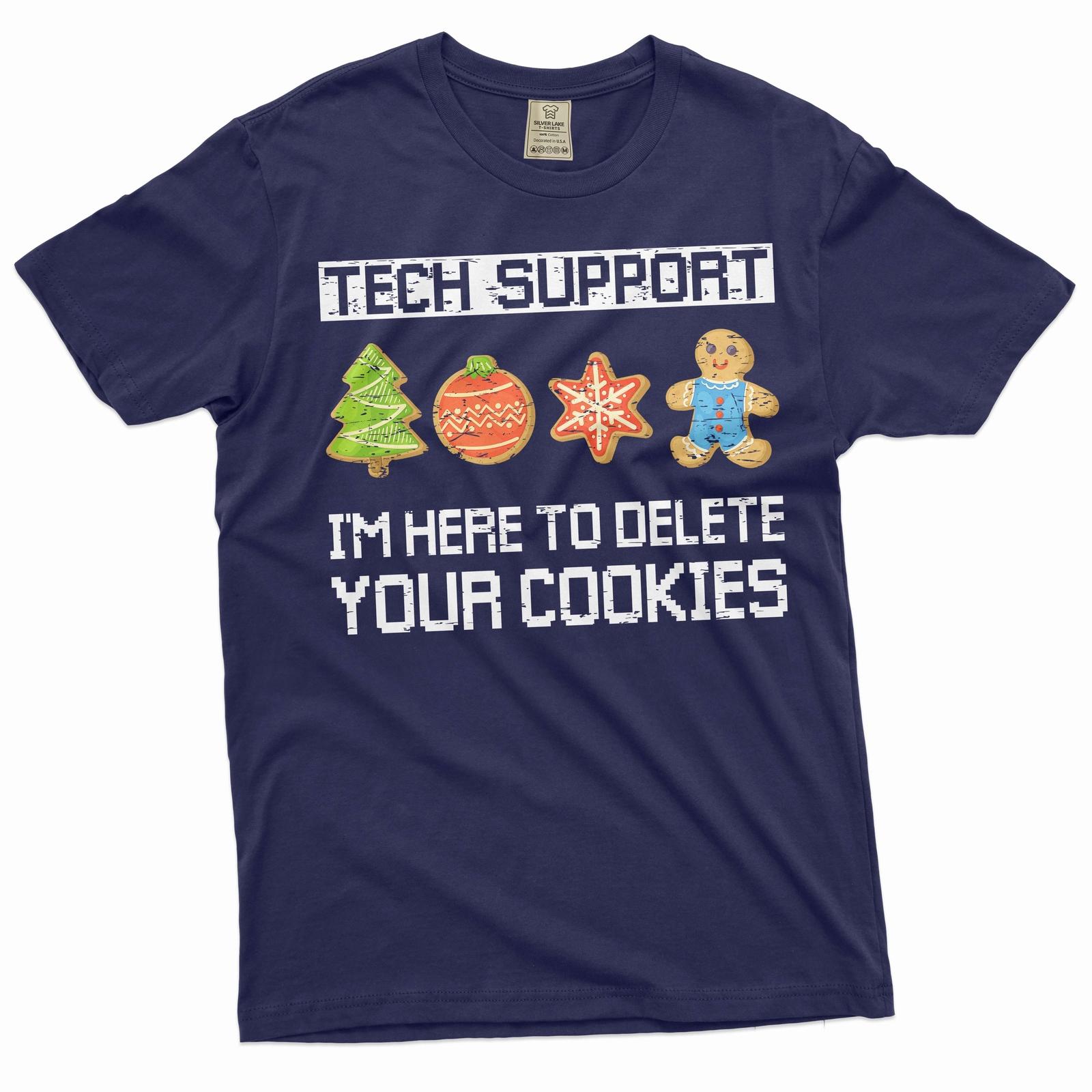Funny Christmas Joke Shirt Tech supporT Shirt Mens Womens Tees Top cookies christmas funny ugly tee S