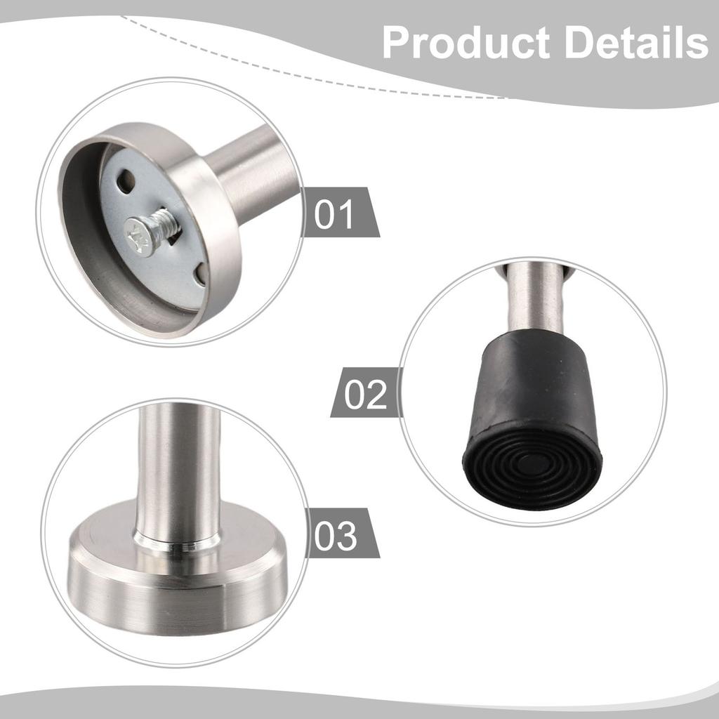 100mm Hydraulic Door Stopper Stainless Steel Hydraulic Buffer Door Stopper Doorstop Anti Collision Doorstop Home Décor Doorstop