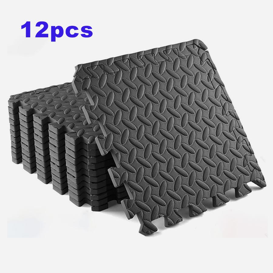 ½ Inch Home Gym Mat with EVA Foam Interlocking Tiles for MMA, Fitness, Gymnastics and Gym Protection, Floor Liner