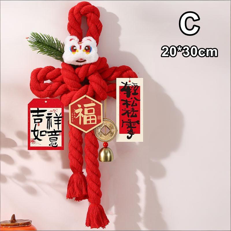 Spring Festival 2026 Horse Year Decorations, Festive New Year Door Hangings, Chinese Knot Ornaments.