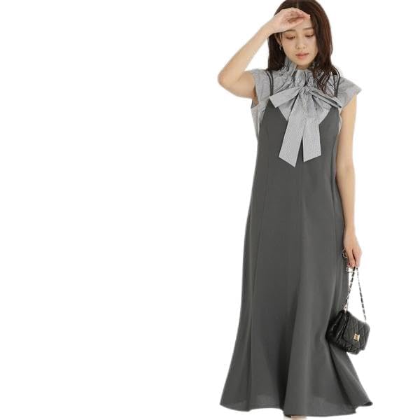 Beauty Casual Cami Charcoal [Natural Basics] Dress, V-neck Dress, Women's,