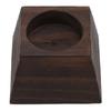 Candle Holder Trapezoid Wood Retro Table Decoration Ornament for Christmas Day Wedding Black Wood
