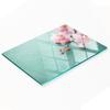 Decorative Glass Kitchen Chopping and Serving Board Orchid 80x52 Cm