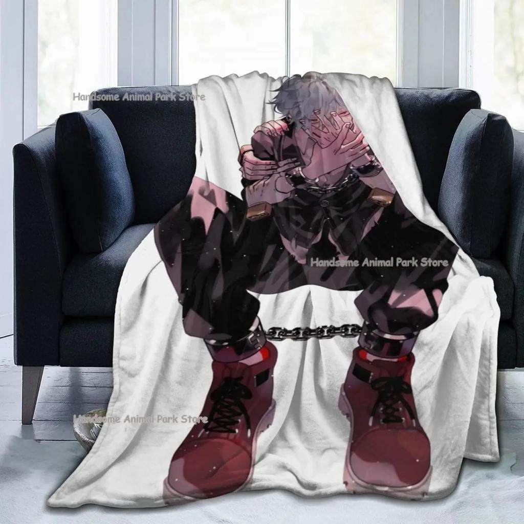 My Hero Academia Collage Anime Shigaraki Fleece Flannel Throw Blanket Cozy Warm Throws for All Season Super Soft Blanket for Bed