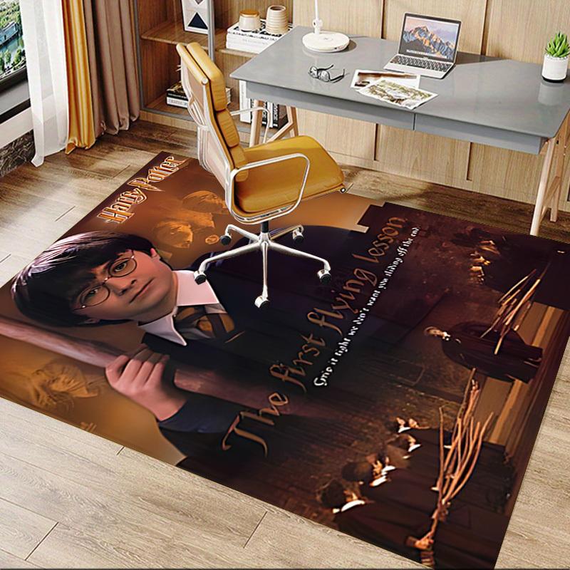 1pc Harry Potter The first flying lesson Carpet, for Home & Office Decor, Desk Chair Carpet, Festive Gift,Conference Room CarpetL1232