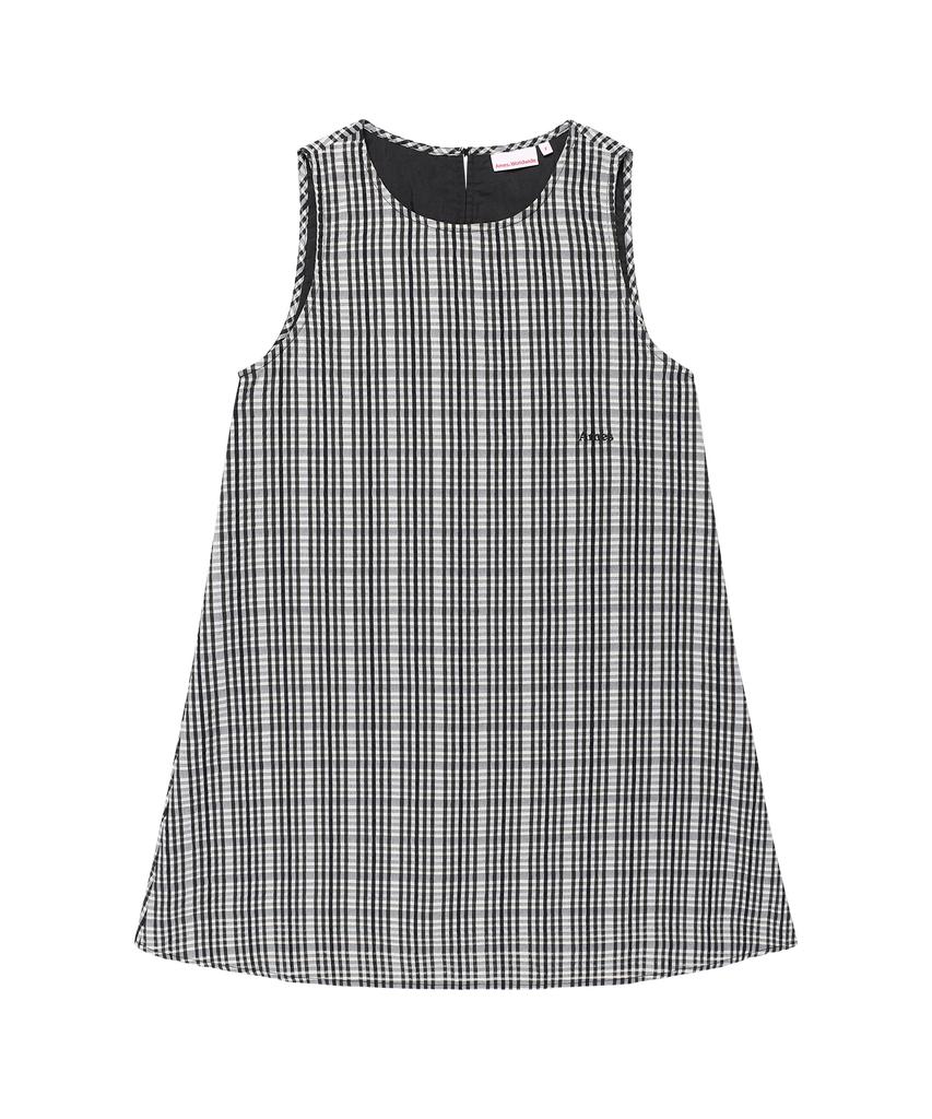 AMES-WORLDWIDE Check Layered Dress Black