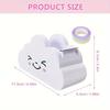 Desktop Cloud Design Tape Dispenser Cutter with Rainbow Tape Roll, Practical Stationery for Home Office & School Desk