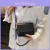 High-end Street Style Pu Small Square Shoulder Bag Women's Fashion Ins New Trend Crossbody Bag Black