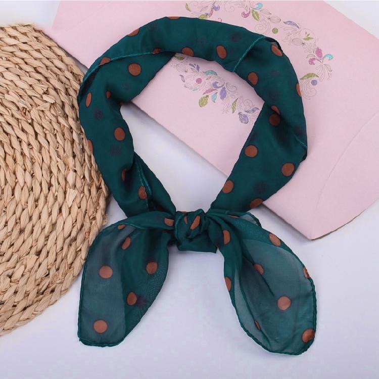 Lady Neckerchief Dotted Neck Scarf for Casual and Formal Attire Square Scarf