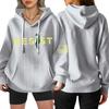 Women's Fashion Casual Long Sleeve Loose Printed Pullover Sports Long Sleeve Sweatshirt