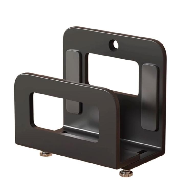 Durable Carbon Steel Electronics Shelf Wall Mount No Tools Needed Holds Router Sound System Devices Ventilation Design