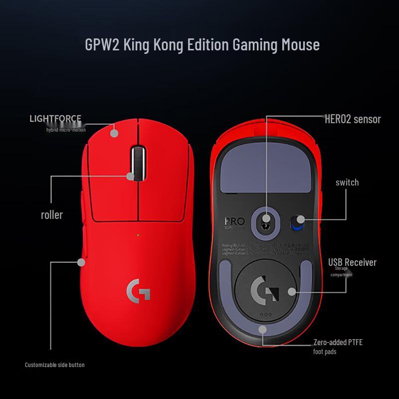 Logitech PRO X SUPERLIGHT GPW 2nd Gen Wireless Gaming Mouse