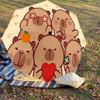 1 Stück Capybara Regenschirm - 8 Speichen verstärkt, Automatisches Öffnen, Leicht & Langlebig, Niedliches Modeaccessoire für Draußen - Y0309