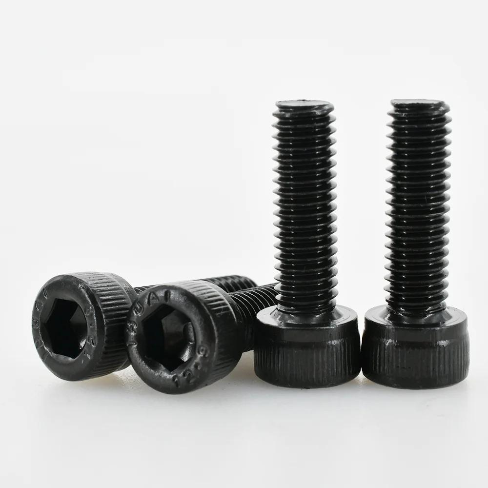 Din912 Allen Bolt Hex Socket Round Cap Head Screw Nut Kit M2 M3 M4 M5 M6 12.9 Grade Black Hex Hexagon Bolt Nut Assortment Set