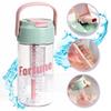 Water Bottle Flask with Basket and Straw Fortune 800 Ml Sport Fashion