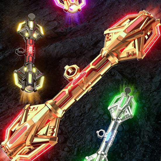 Lightsaber Toy Double Blade Retractable Design Lightsaber with 24 LED Light Modes And Sound Effects Fingertip Spin Toy for Kids Adults