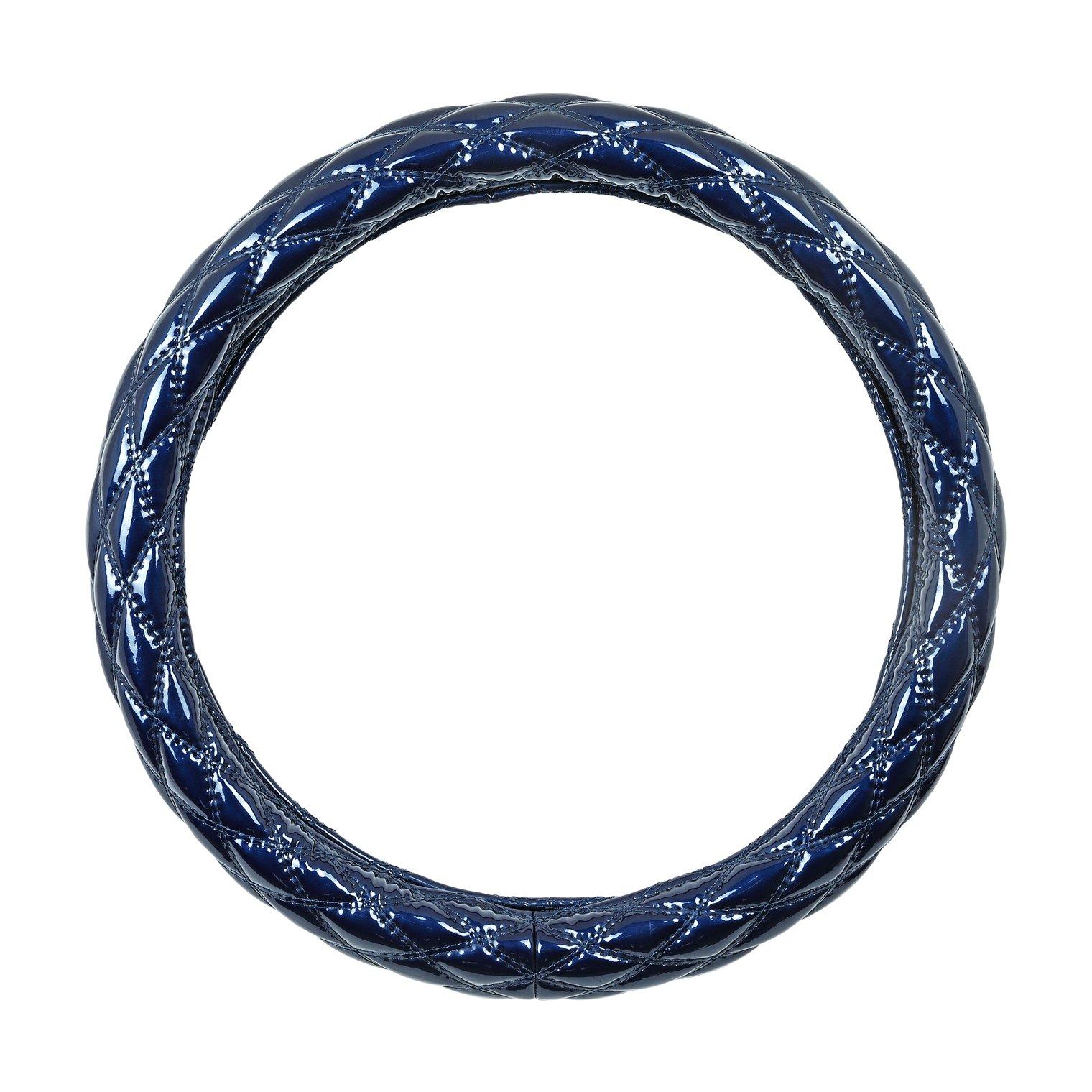 

Miyabi MHC-BQW-MLNV Extra Thick Steering Wheel Cover, Break Quilt, Double Stitched Diamond, ML, Navy. ML (39-40 cm) тёмно-синий