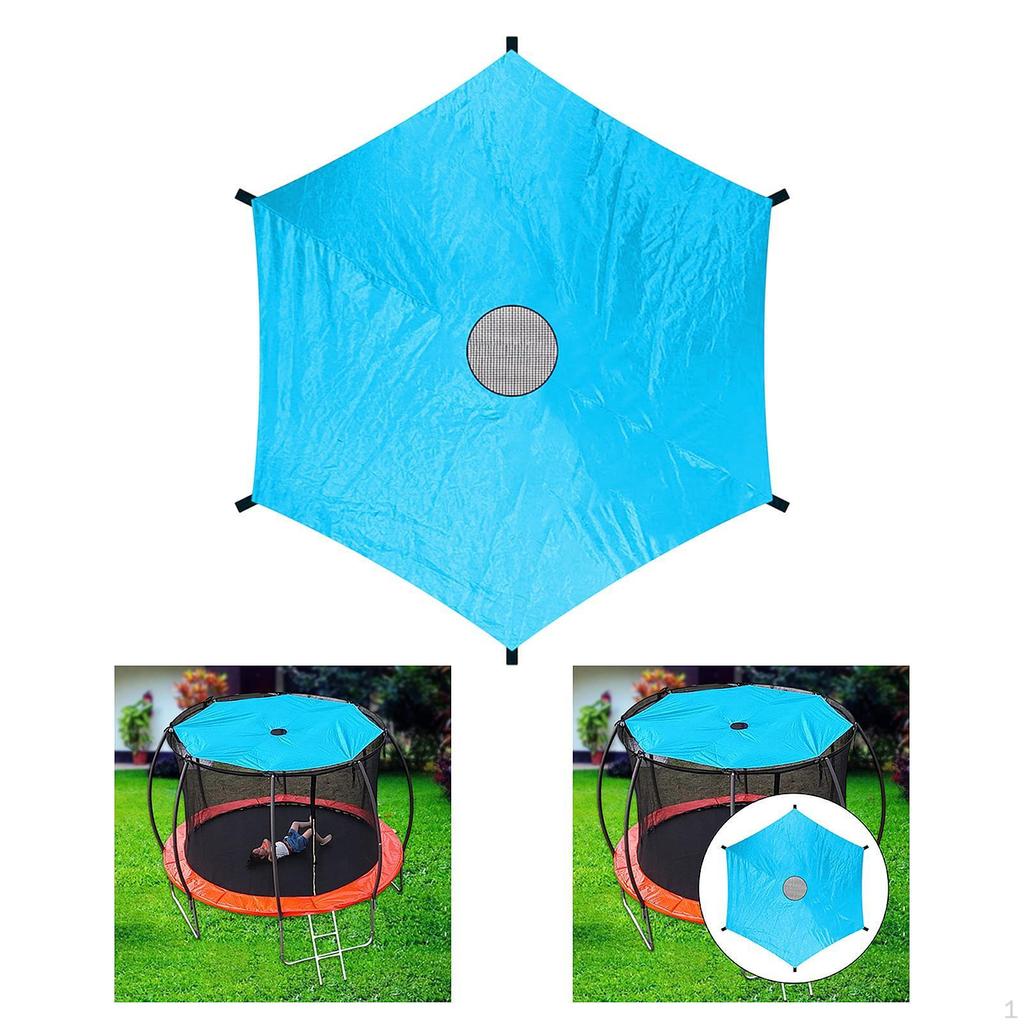 Cover of Trampoline Autumn for 6 Waterproof Poles Blue Rain Summer