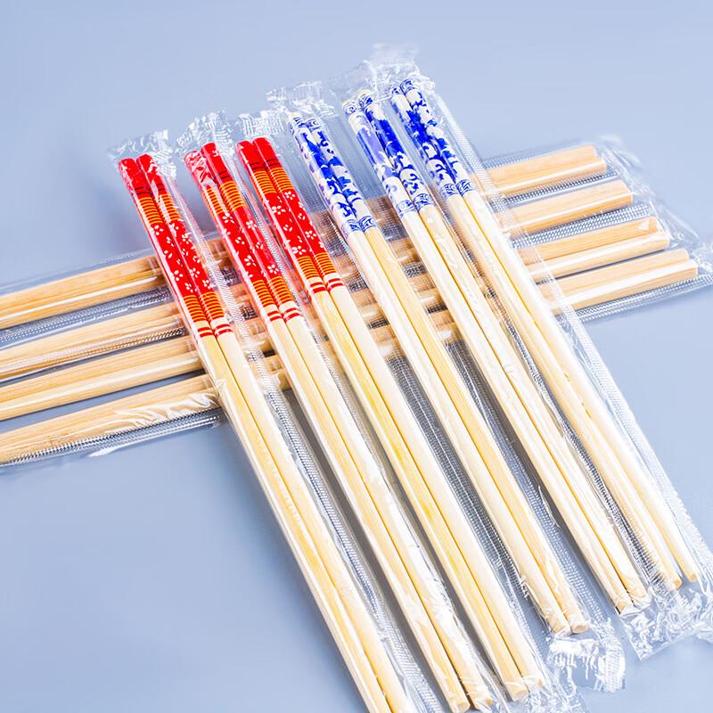 Individually Wrapped Disposable Bamboo Chopsticks with Toothpicks