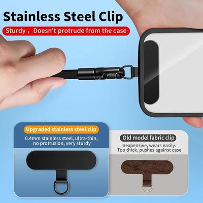 Mobile Phone Lanyard Short Wrist Strap Self Locking Anti Drop Design Durable Polyester Phone Strap Adjustable Rope Universal