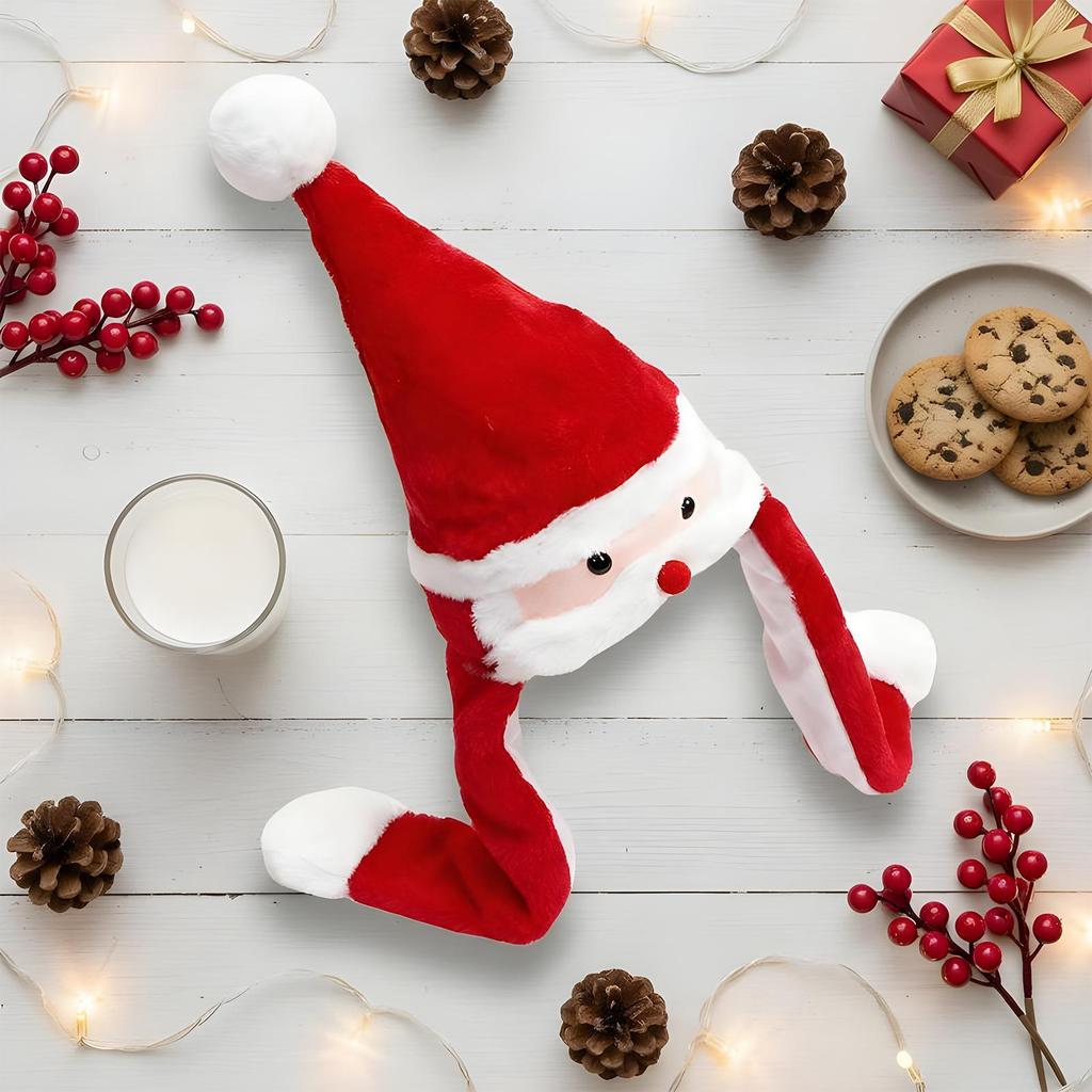 Ear Moving Hat Kids Plush Christmas Headdress Cute Ear Moving Jumping Hat For Kids Boys Girls Cosplay Enthusiasts Content