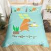 Capybaras Motif Bed Linen,Microfibre Bedding Sets, Children's Bed Linen  for Teenagers 3D Animal Printed  DuvetCover