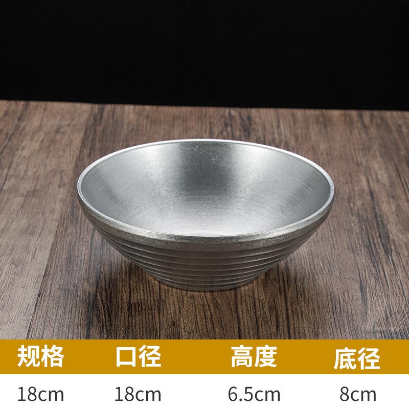 

Белоснежные миски из нержавеющей стали 304 для приготовления рамена, смешивания салата, фруктов, лапши, спирального узора, контейнер для еды, сервировка стола