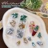 18/50Pcs Creative Realistic Gold Silver Christmas Tree Resin Nail Charms Resin Stereo Nail Art Decorations Diy Nails Accessories