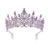 Luxurious Wedding Crowns Hairband with Rhinestones Decors Comfortable Styling Crownpiece For Bride And Reception Event