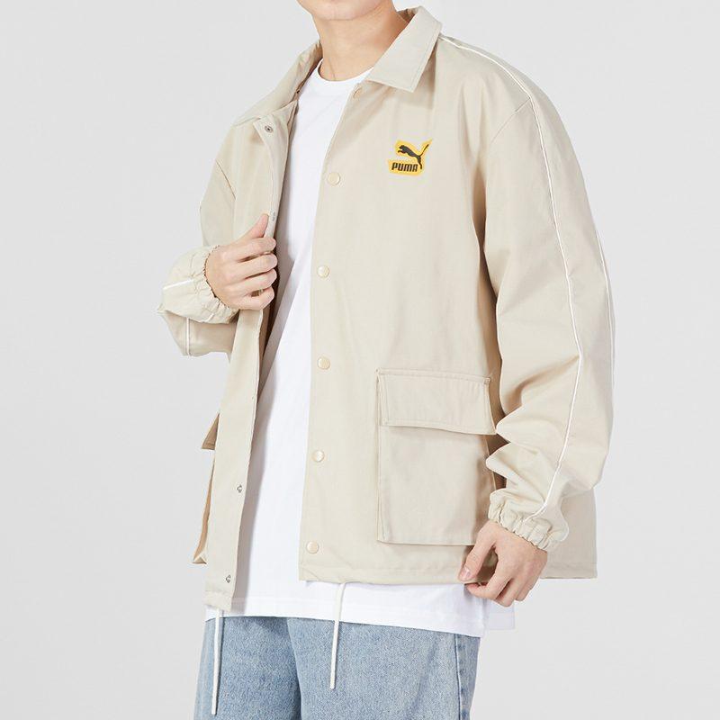 PUMA Classics Street Sport Woven Jacket Men's Ecru 539969-88