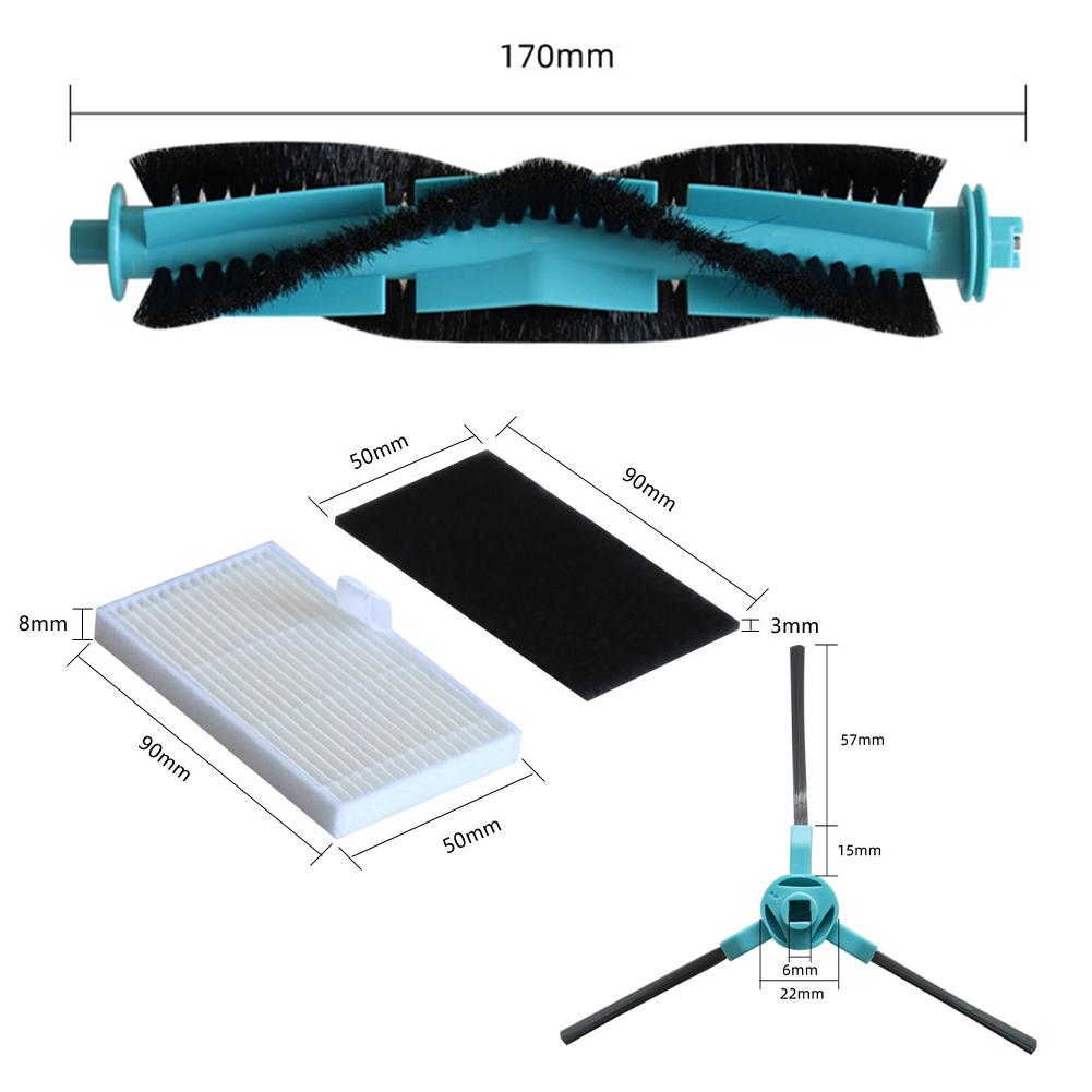 1 Set For Honor For Choice S3 / S3 Plus / R3 / R3 Plus Main Side Brush Filter Vacuum Cleaner Accessories Spare To Replace