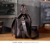 Men's Genuine Leather Crazy Horse Briefcase & Messenger Laptop Bag