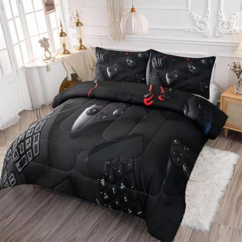 1/3pcs Totem Print Duvet Cover Set 1xCover 2xPillowcase Soft Bedding For Home Comfortable Without Core