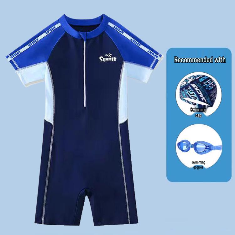 Chłopięcy jednoczęściowy strój kąpielowy szybkoschnący dla dzieci - Trening profesjonalny